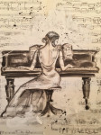 La pianiste -  verkocht - SOLD